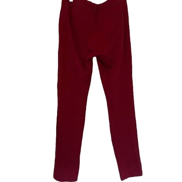 cAbi Ava Dark Red / Burgundy Straight Leg Trousers / Dress Pants  Size 4 - Picture 2 of 14